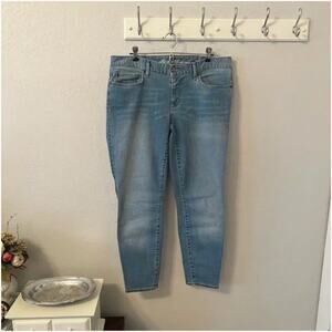 Eddie Bauer Women's Slightly Curvy Skinny Ankle Jeans - Denim Blue